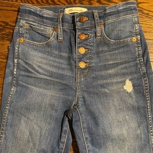 Madewell 10” high rise skinny jeans 23